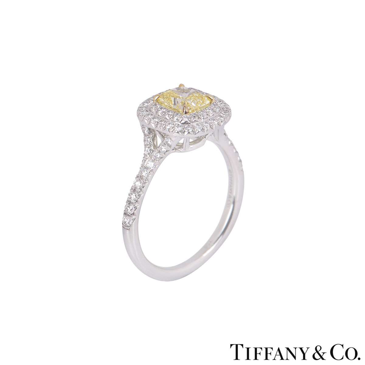 Tiffany & Co Fancy Yellow Diamond Soleste Collection Ring – All The Best  Vintage